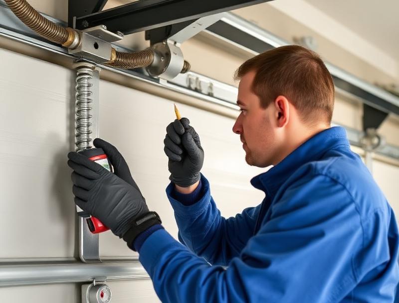 Annual garage door maintenance inspection